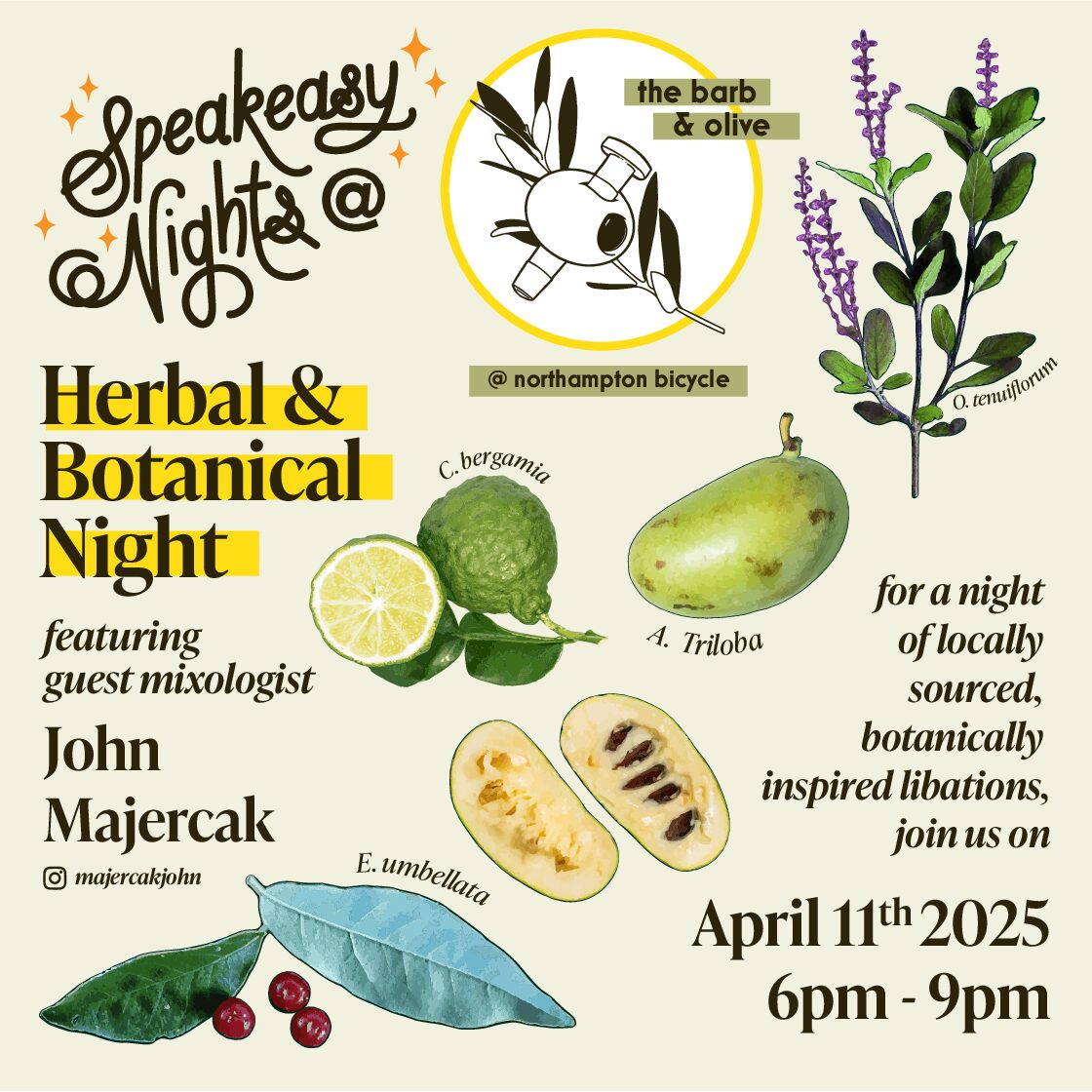 Speakeasy Nights: Herbal & Botanical Night featuring John Majercak