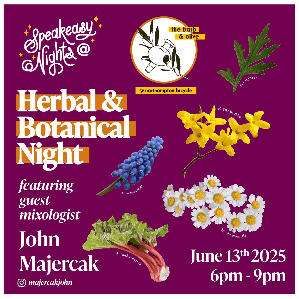 Speakeasy Nights: Herbal & Botanical Night featuring John Majercak (So nice we invited him twice)